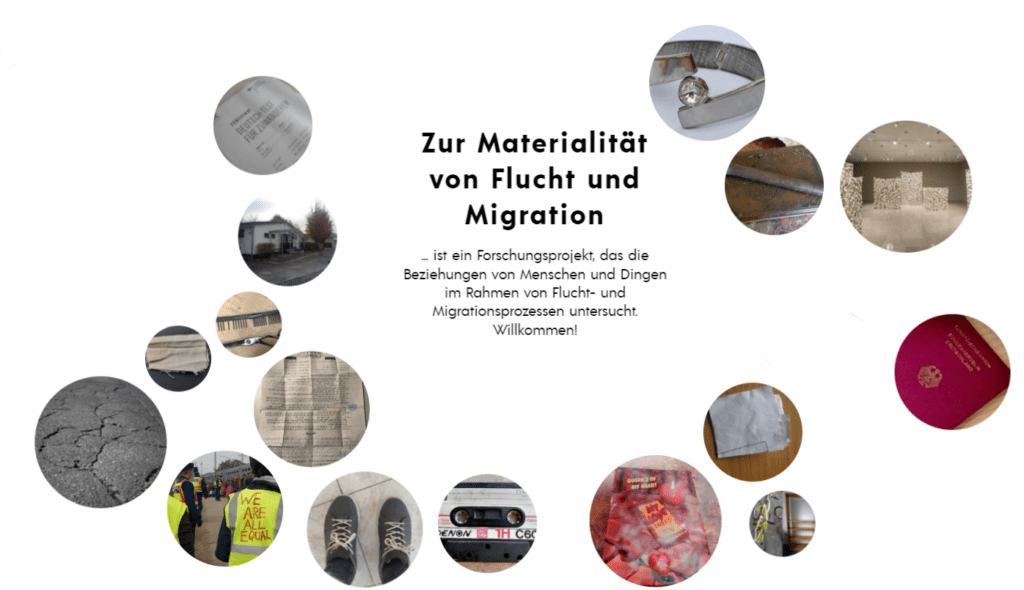 Titelbild zum Forschungsprojekt "Zur Materialität von Flucht und Migration" des Museum Friedland